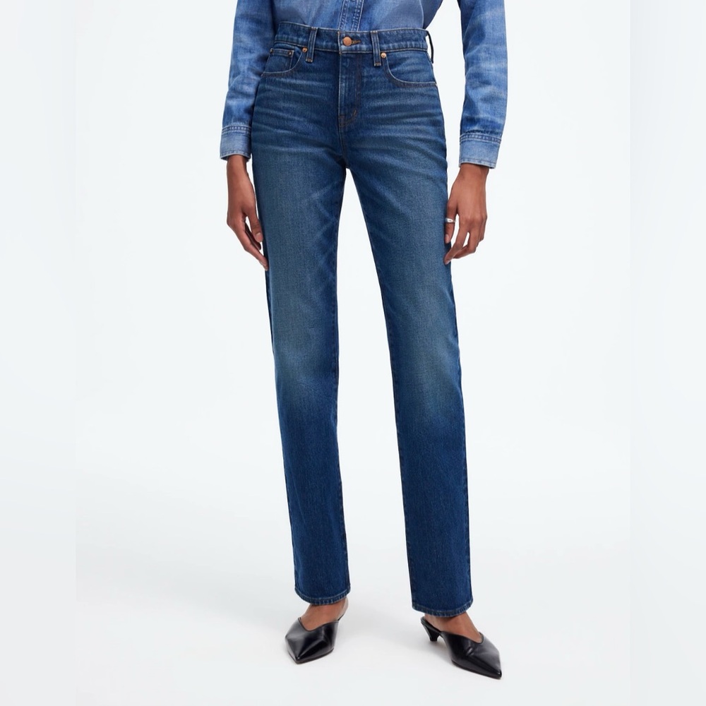 NWT Madewell Women's Straight Leg Jeans - Dark Blue